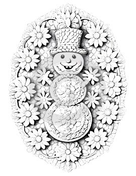 Snowman Coloring Page